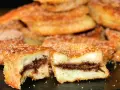 Torrijas de chocolate, crujientes por fuera, cremosas por dentro. Un dulce irresistible.