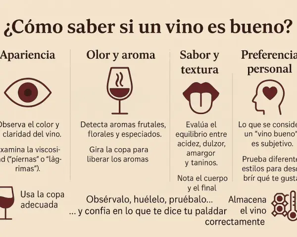 Guía para saber a que sabe el vino: observa apariencia, detecta aromas, evalúa sabor y textura, y confía en tu paladar.